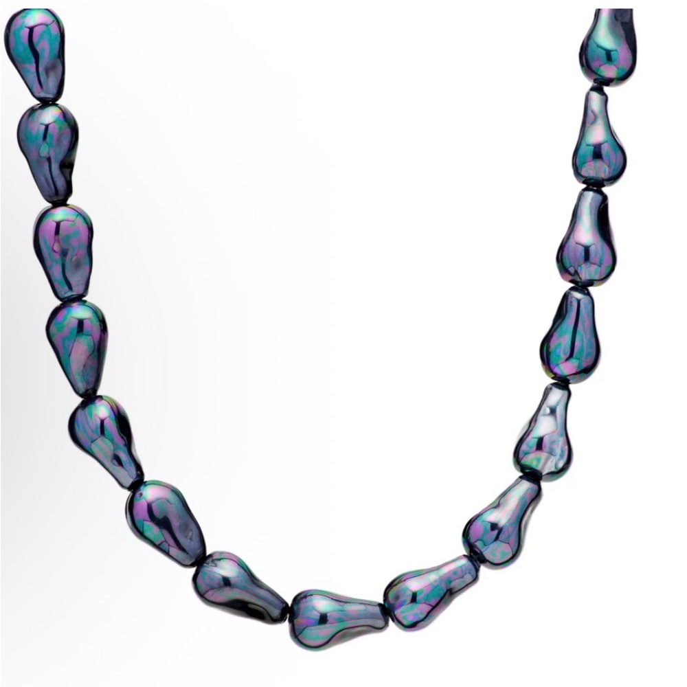 Mayamar‎ luxurious black pearl iridescent Necklace - Picture 3 of 5